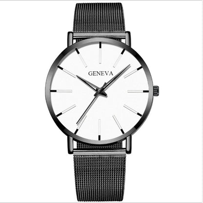 Mesh strap quartz watch